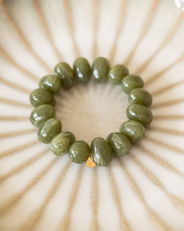 TILTIL Bracelet Avocado Bead Donkergroen - Things I Like Things I Love