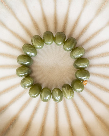 TILTIL Bracelet Avocado Bead Donkergroen - Things I Like Things I Love