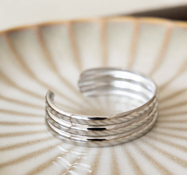 TILTIL Bracelet Bangle Lines Silver - Things I Like Things I Love