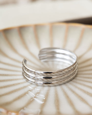 TILTIL Bracelet Bangle Lines Silver - Things I Like Things I Love