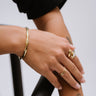 TILTIL Bracelet Bangle Strassy Bamboo Gold - Things I Like Things I Love