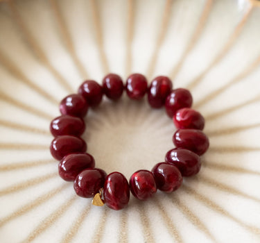 TILTIL Bracelet Burgundy Bead Bordeaux - Things I Like Things I Love