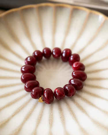 TILTIL Bracelet Burgundy Bead Bordeaux - Things I Like Things I Love