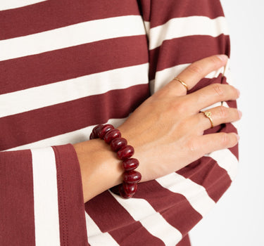 TILTIL Bracelet Burgundy Bead Bordeaux - Things I Like Things I Love