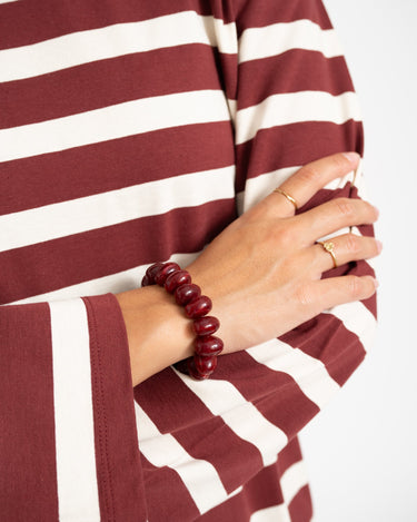 TILTIL Bracelet Burgundy Bead Bordeaux - Things I Like Things I Love