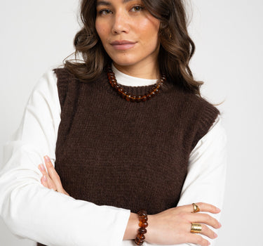 TILTIL Bracelet Choco Bead Brown - Things I Like Things I Love