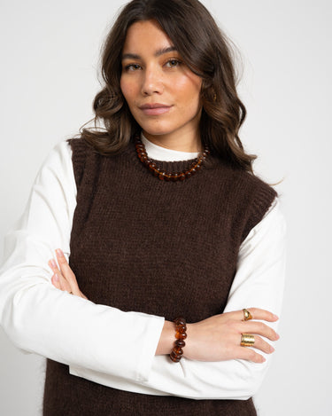 TILTIL Bracelet Choco Bead Brown - Things I Like Things I Love