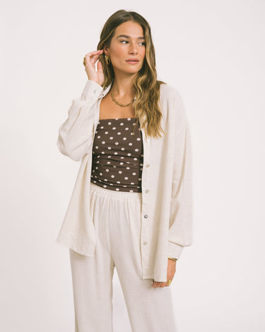 TILTIL Britt Linen Blouse Beige - Things I Like Things I Love