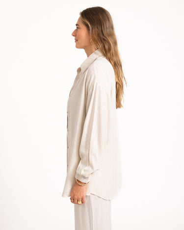 TILTIL Britt Linen Blouse Beige - Things I Like Things I Love