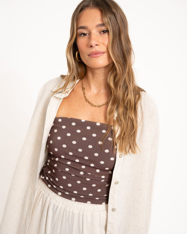 TILTIL Britt Linen Blouse Beige - Things I Like Things I Love