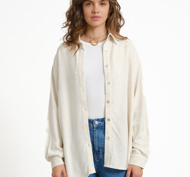 TILTIL Britt Linen Blouse Beige - Things I Like Things I Love