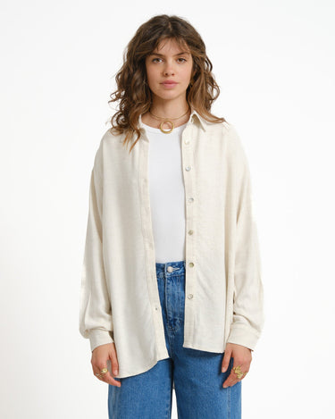 TILTIL Britt Linen Blouse Beige - Things I Like Things I Love