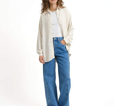 TILTIL Britt Linen Blouse Beige - Things I Like Things I Love