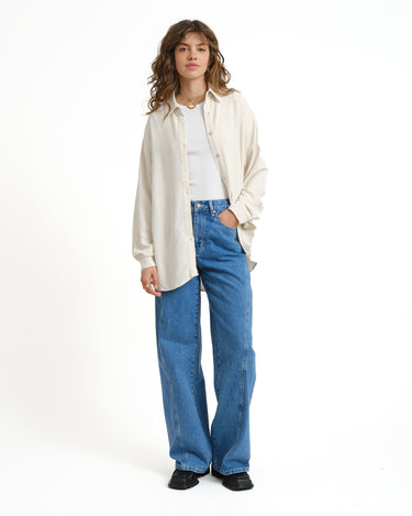 TILTIL Britt Linen Blouse Beige - Things I Like Things I Love