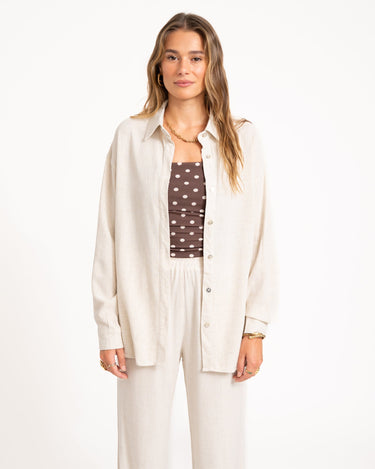 TILTIL Britt Linen Blouse Beige - Things I Like Things I Love