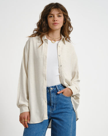 TILTIL Britt Linen Blouse Beige - Things I Like Things I Love
