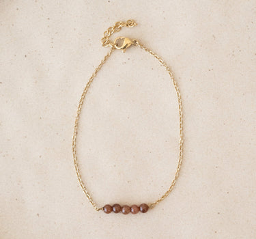 TILTIL Bungle Resin Brown Bracelet Gold Bruin - Things I Like Things I Love