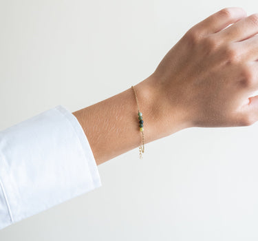 TILTIL Bungle Resin Groen Bracelet Goud - Things I Like Things I Love