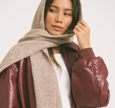 TILTIL Capuchon Scarf Taupe - Things I Like Things I Love