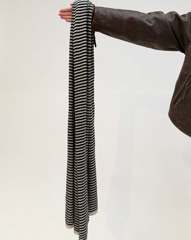 TILTIL Cassy Cashmere Scarf Stripe Black - Things I Like Things I Love