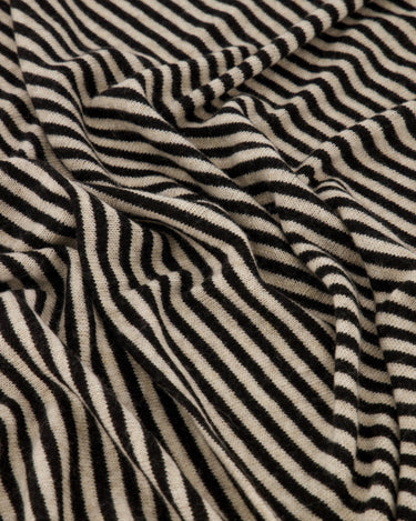 TILTIL Cassy Cashmere Scarf Stripe Black - Things I Like Things I Love