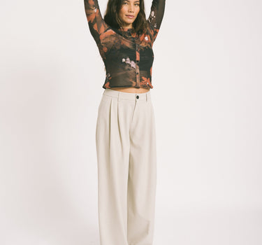 TILTIL Ceder Pantalon Melange Sand - Things I Like Things I Love