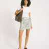 TILTIL Celine Wrap Skirt Green White Zebra Print - Things I Like Things I Love