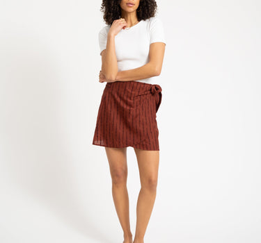 TILTIL Celine Wrap Skirt Rust Structure - Things I Like Things I Love