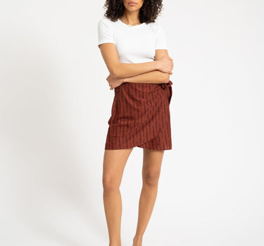 TILTIL Celine Wrap Skirt Rust Structure - Things I Like Things I Love