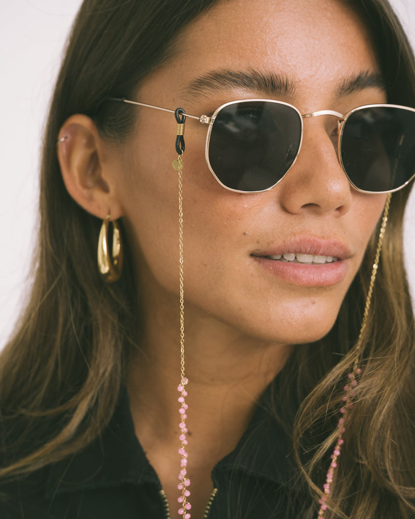 TILTIL Chain Sunglass Poppy Pink - Things I Like Things I Love