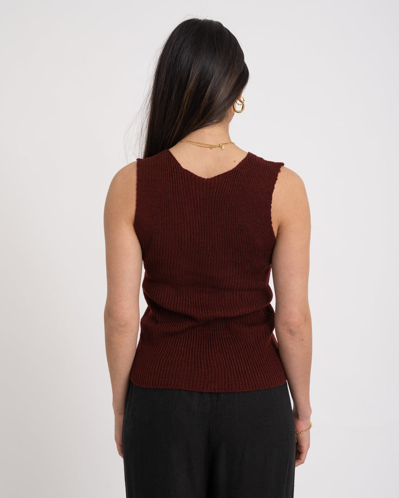 TILTIL Charlie Knit Bordeaux Red One Size - Things I Like Things I Love