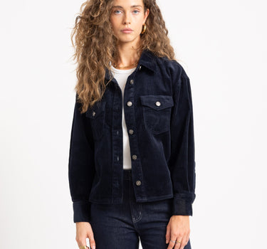 TILTIL Charly Corduroy Blouse Donkerblauw - Things I Like Things I Love