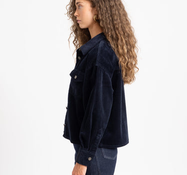 TILTIL Charly Corduroy Blouse Donkerblauw - Things I Like Things I Love