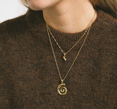 TILTIL Charm Goldplated Spiral - Things I Like Things I Love