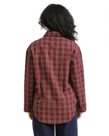 TILTIL Checkered Quinty Blouse Bordeaux - Things I Like Things I Love