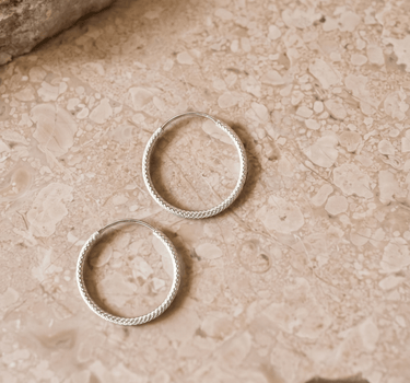 TILTIL Chloe Silver Hoops - Things I Like Things I Love