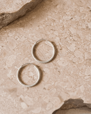 TILTIL Chloe Silver Hoops - Things I Like Things I Love