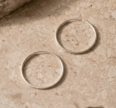 TILTIL Chloe Silver Hoops - Things I Like Things I Love