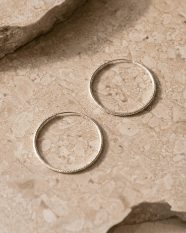 TILTIL Chloe Silver Hoops - Things I Like Things I Love