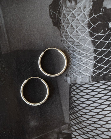 TILTIL Chloe Silver Hoops - Things I Like Things I Love