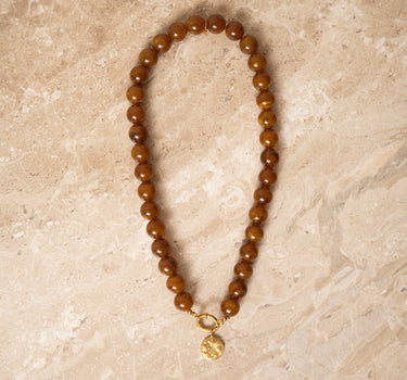 TILTIL Chunky Beads Brown Pendant - Things I Like Things I Love