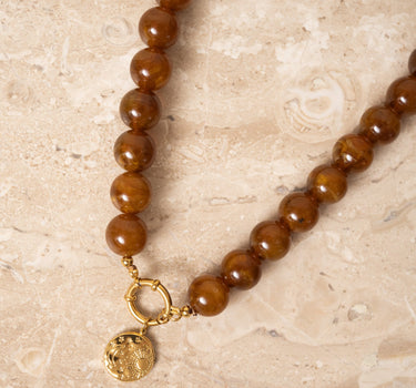 TILTIL Chunky Beads Brown Pendant - Things I Like Things I Love