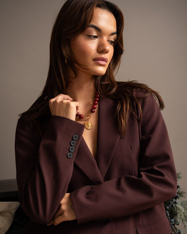 TILTIL Chunky Beads Red Pendant - Things I Like Things I Love