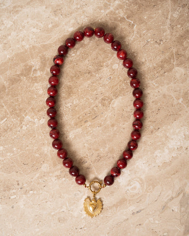 TILTIL Chunky Beads Red Pendant - Things I Like Things I Love