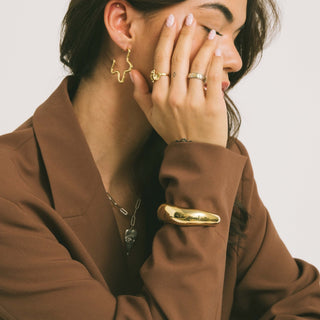 TILTIL Chunky Statement Bangle Gold - Things I Like Things I Love