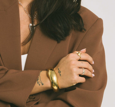 TILTIL Chunky Statement Bangle Gold - Things I Like Things I Love