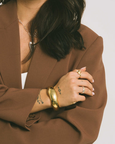TILTIL Chunky Statement Bangle Gold - Things I Like Things I Love
