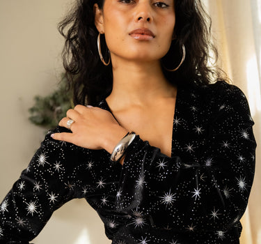 TILTIL Chunky Statement Bangle Silver - Things I Like Things I Love