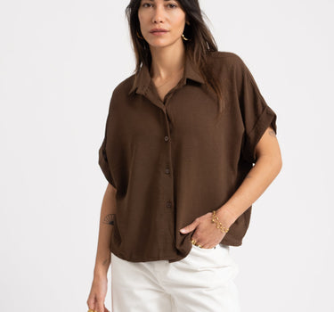 TILTIL Ciara Blouse Brown - Things I Like Things I Love