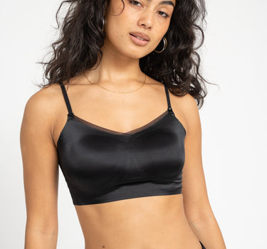 TILTIL Cindy Satin Seamless Bra Black - Things I Like Things I Love